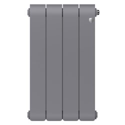 Биметаллический радиатор отопления Royal Thermo Infinity 500 4 секции Silver Satin