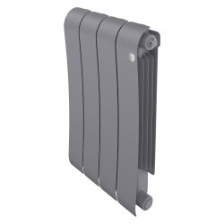 Биметаллический радиатор отопления Royal Thermo Infinity 500 4 секции Silver Satin